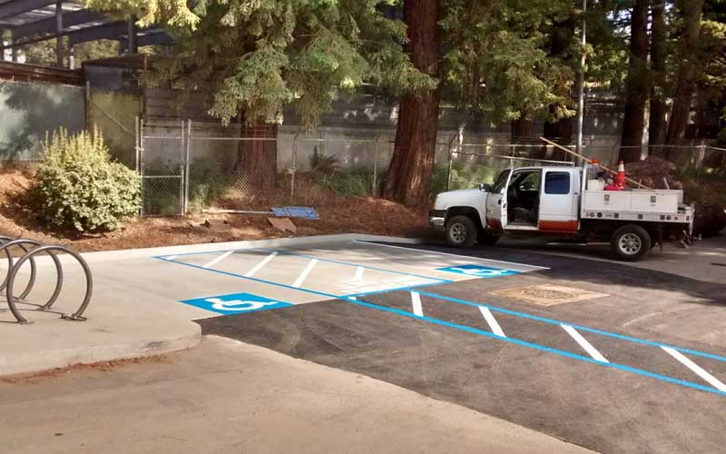 asphalt marking disabled